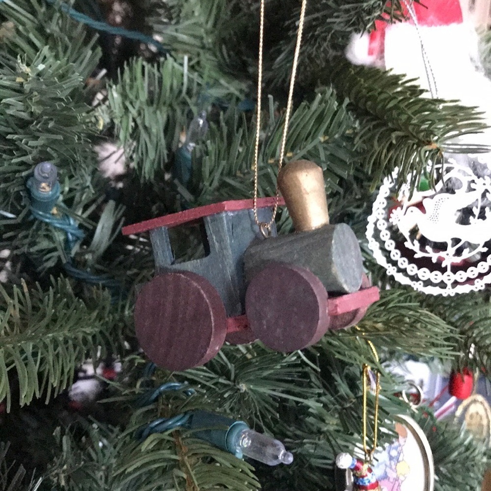 Rare Vintage Hand Carved Wooden Car Ornament